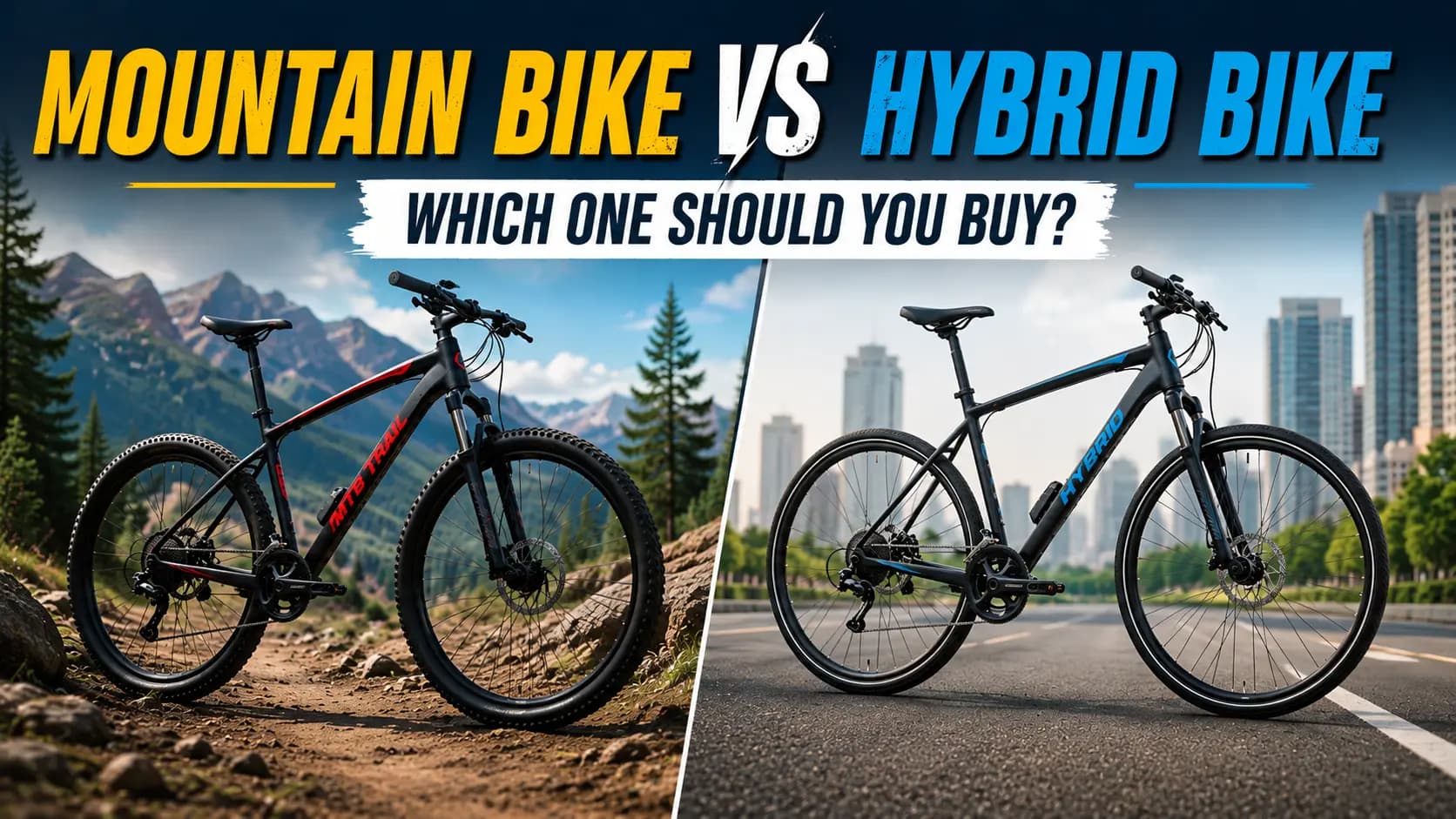 Mountain Bike vs Hybrid Bike Which One Should You Buy